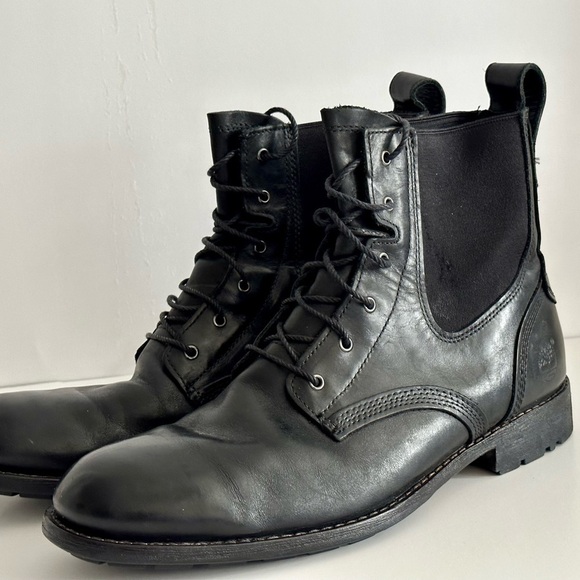 Timberland Earthkeepers Black Anti Fatigue  Leather Boots Size 10.5 M main image 5